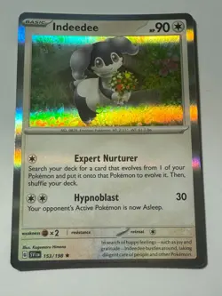 Indeedee 2023 Scarlet & Violet 153/198 NM Holo Pokemon Card - Image 1