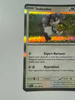 Indeedee 2023 Scarlet & Violet 153/198 NM Holo Pokemon Card - Image 2