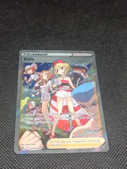 Irida GG63/GG70 Crown Zenith Galarian Gallery Pokemon Card NM - Image 1