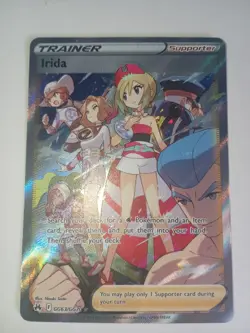 Pokemon Irida Holo Card TCG Crown Zenith: Galarian Gallery GG63/GG70 - Image 1