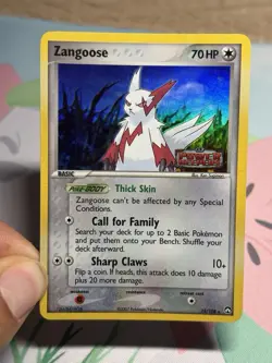 Zangoose 25/108 EX Power Keepers Reverse Holo Rare Stamped Pokemon Card MP HP - Image 3