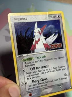 Zangoose 25/108 EX Power Keepers Reverse Holo Rare Stamped Pokemon Card MP HP - Image 4