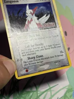 Zangoose 25/108 EX Power Keepers Reverse Holo Rare Stamped Pokemon Card MP HP - Image 5