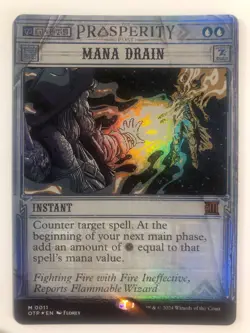MTG Mana Drain Foil – Outlaws of Thunder Junction – Never Played – Mint - Image 3