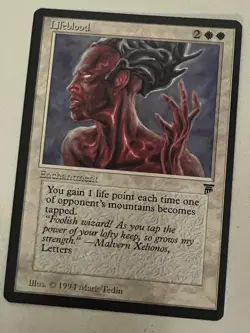 Magic the Gathering MTG Legends Lifeblood NM (Beta Bob) - Image 1