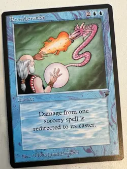 Magic the Gathering MTG Legends Reverberation NM (Beta Bob) - Image 1