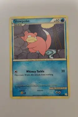 Slowpoke 81/123 Common HeartGold & SoulSilver Pokemon LP - Image 1
