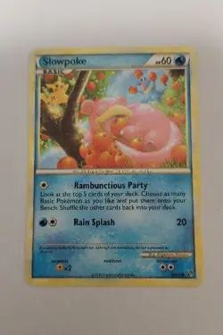 Slowpoke 66/90 Common HGSS Undaunted Pokemon LP - Image 1