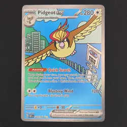 Pokemon TCG Card Pidgeot ex 225/197 Obsidian Flames Special Illustration - NM - Image 1