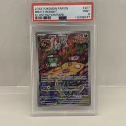 PSA 9 Pokemon Brute Bonnet Paradox Rift Illustration Rare Holo 207/182 PSA 9 - Image 3