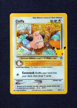 Cleffa 20/111 Neo Genesis Pokemon HOLO TCG 1995 - 2000 NEVER PLAYED - Image 1