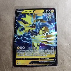 Pokemon Card 53/198 Zeraora V Ultra Rare SWSH06 Chilling Reign - Image 1