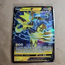 Pokemon Card 53/198 Zeraora V Ultra Rare SWSH06 Chilling Reign - Image 3