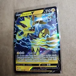 Pokemon Card 53/198 Zeraora V Ultra Rare SWSH06 Chilling Reign - Image 4