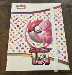Pokemon Scarlet & Violet 151 Mew Binder - NO CARDS, BINDER ONLY - Image 1
