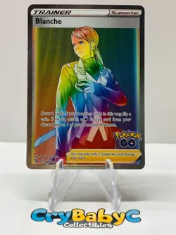 Pokemon Blanche 082/078 Pokemon GO SECRET RARE TRAINER - Image 1