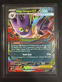 Mega Gengar ex 056/094 Double Rare ME02: Phantasmal Flames Holo NM Pokemon TCG - Image 1