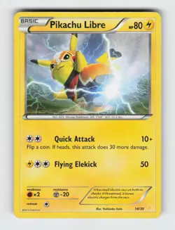 Pikachu Libre (14 14/30 - Pokemon - XY Trainer Kit: Pikachu Libre & Suicune - HP - Image 1
