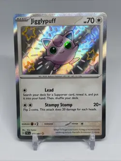 Pokemon TCG Jigglypuff 198/091 Scarlet & Violet Paldean Fates 2024 - Image 1