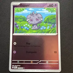 Pokemon Espurr 033/088 Perfect Order Reverse Holo Common Near Mint - Image 1