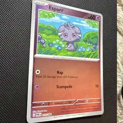 Pokemon Espurr 033/088 Perfect Order Reverse Holo Common Near Mint - Image 3