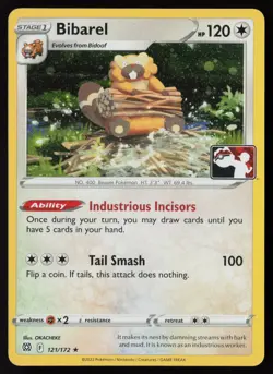 Pokemon Bibarel (Cosmos Holo) 121/172 Prize Pack Series Cards Pack Fresh - NM - Image 1