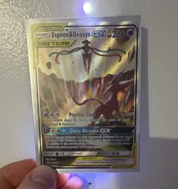 Nintendo Espeon & Deoxys GX Ultra Rare Holo 72/236 Unified Minds 260 HP ENG 2019 - Image 1