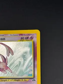Pokemon TCG: Espeon - 1/75 Neo Discovery Holographic Rare [LP] - Image 3