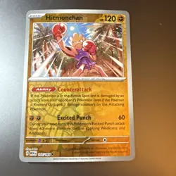 Pokemon 151 Hitmonchan 107/165 Reverse Holo Scarlet & Violet NM - Image 1