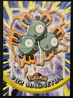 Magneton #82 Topps Blue Label TV Animation Edition Non Holo Pokemon TCG 1999 HP - Image 1
