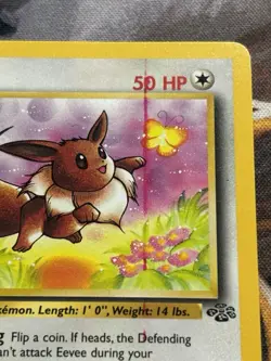 Pokemon - 1x Eevee 51/64 - Jungle Error/Misprint Ink Line NM/LP - Image 2