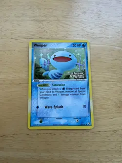 Pokemon WOOPER 81/109 REVERSE HOLO | LP Light Play | EX Team Rocket | 2004 - Image 1