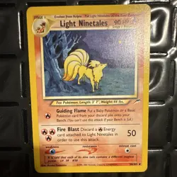 Nintendo Light Ninetales Neo Destiny 50/105 Uncommon Regular English 2000 - Image 1