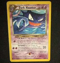 Nintendo Dark Haunter Neo Destiny 36/105 Uncommon Regular English 50HP 2000 - Image 1