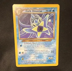 Wizards of the Coast Dark Omastar Team Rocket 19/105 Holo Rare 1st Ed 70HP 2000 - Image 1