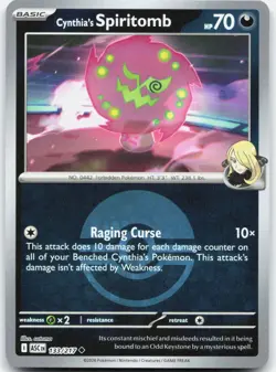 Cynthia's Spiritomb (Poke Ball) 133/217 Ascended Heroes Pokemon Reverse Holo NM - Image 1