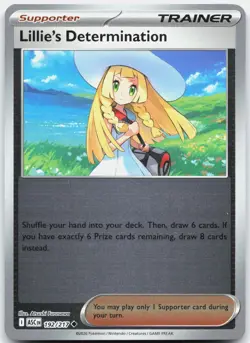 Lillie's Determination 192/217 Uncommon Ascended Heroes Pokemon Reverse Holo NM - Image 1