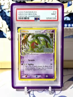 2006 POKEMON EX CRYSTAL GUARDIANS #19 GROVYLE-REVERSE FOIL PSA 9 ✅ *POP 60* ✅ - Image 1