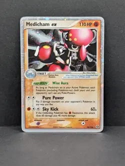 Medicham ex 95/106 Emerald Holo Ultra Rare Pokemon TCG Nintendo MP - Image 1