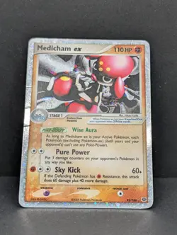 Medicham ex 95/106 Emerald Holo Ultra Rare Pokemon TCG Nintendo MP - Image 3
