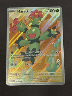Maractus 093/086 Pokemon TCG Black Bolt IR Illustration Rare NM/MT🔥 - Image 2