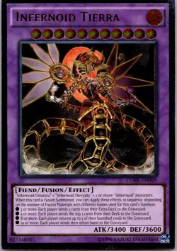 Yugioh Infernoid Tierra CORE-EN049 Ultimate Rare NM - Image 1