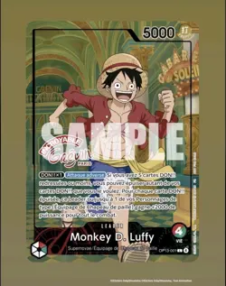One Piece Paris Monkey D. Luffy OP13-001 Musee Grevin Promo – - Image 1