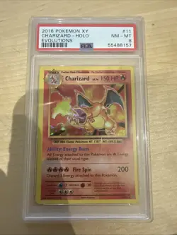 Pokemon TCG Charizard XY Evolutions Holo 11/108 PSA 8 - Image 1