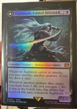 Sephiroth Fabled SOLDIER Foil Final Fantasy MTG - Image 1