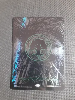 MTG - Forest - Oil Slick Raised Foil - All Will be One - Magic the Gathering - Image 1
