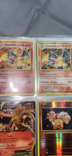Pokemon TCG XY Evolutions Holo Charizard 11/108 + Charizard EX Vulpix Lot - Image 1