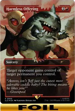 1x - Harmless Offering - FOIL BORDERLESS #868 - Secret Lairs - NM MTG - Image 1