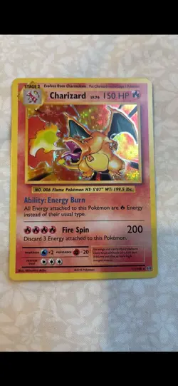 Pokemon TCG XY Evolutions Charizard Holo Rare Card 11/108 - Image 1