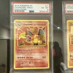 Pokemon TCG Charizard 2016 XY Evolutions Holo 11/108 PSA 6 - Image 2